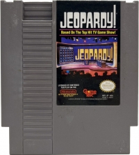 Jeopardy! (oval Seal® / Ⓜ©1985 Nintendo) Box Art