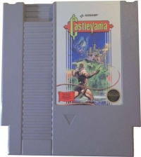 Castlevania (3 screw cartridge / circle Seal / ©ⓂNintendo®) Box Art