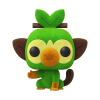 Funko Pop! Games: Pokémon - Grookey (Flocked) Box Art