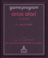 Circus Atari (text label) Box Art