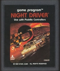 Night Driver (gray box / 1987) Box Art