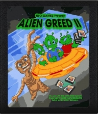 Alien Greed II (black cartridge) Box Art