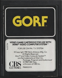 Gorf (7534-1R1) Box Art