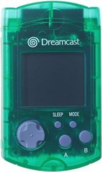 Sega Visual Memory Unit (clear green) Box Art
