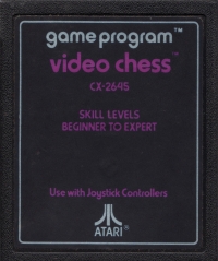 Video Chess (purple box / purple text cartridge) Box Art