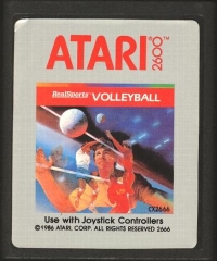 RealSports Volleyball (1986) Box Art