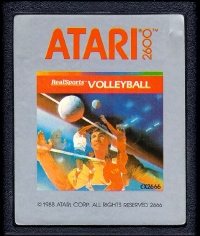 RealSports Volleyball (1988) Box Art