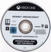 Batman: Arkham Knight (Not for Resale) Box Art