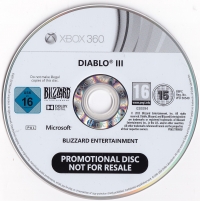 Diablo III (Not for Resale) Box Art