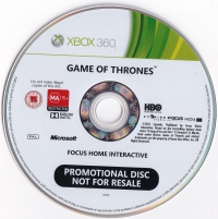 Game of Thrones (Not for Resale) Box Art