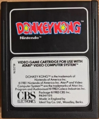 Donkey Kong (yellow case) Box Art