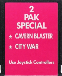 2 Pak Special:  Cavern Blaster / City War Box Art