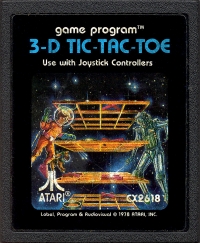 3-D Tic-Tac-Toe (picture label) Box Art