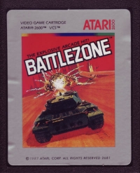 Battlezone (silver box / 1987) Box Art