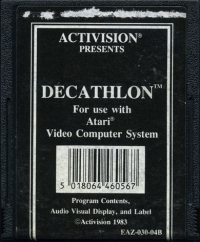 Activision Decathlon, The (black label) Box Art