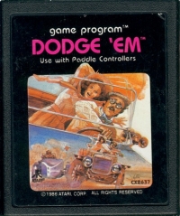 Dodge 'Em (1986) Box Art