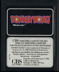 Donkey Kong (4L1701) Box Art