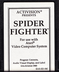 Spider Fighter (white label) Box Art