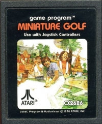 Miniature Golf (1978 Atari, Inc.) Box Art