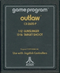 Outlaw (1978 / CX-2605-P cartridge) Box Art