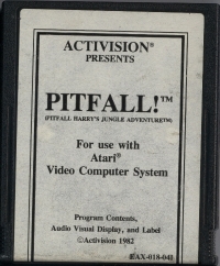 Pitfall! (EAX-018-04I) Box Art