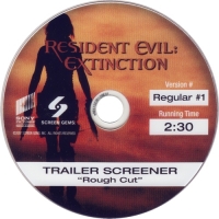 Resident Evil: Extinction Trailer Screener Rough Cut Regular #1 (DVD) Box Art