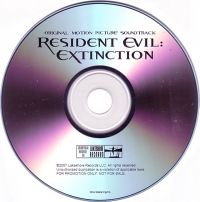 Resident Evil: Extinction Original Motion Picture Soundtrack Advance Box Art