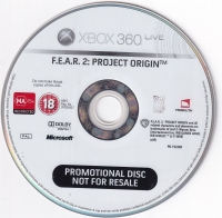 F.E.A.R. 2: Project Origin (Not for Resale) Box Art