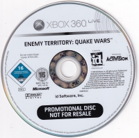 Enemy Territory: Quake Wars (Not for Resale) Box Art