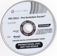 Pro Evolution Soccer 2012 (Not for Resale) Box Art