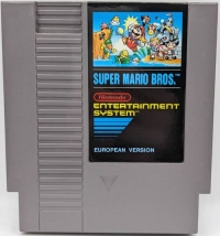 Super Mario Bros. (European Version / 5 screw FRG cart) Box Art