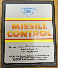 Missile Control - NTSC Collector's Edition Box Art