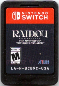 Raidou Remastered: The Mystery of the Soulless Army Box Art