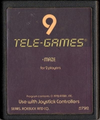 Maze (4975112 / text label cartridge) Box Art