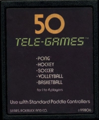 Pong Sports (Contains One Cartridge / Telegame Cartridge) Box Art