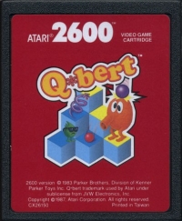 Qbert (Red Box / 1987) Box Art