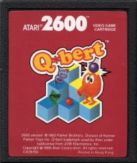 Qbert (red box / 1988) Box Art