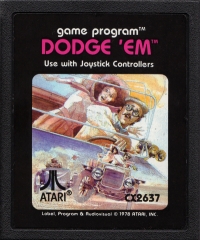 Dodge 'Em (white box) Box Art
