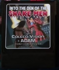 Into the Den of the Snake Men (grey box) Box Art