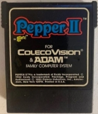 Pepper II (for Colecovision and Adam label) Box Art