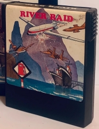 River Raid (blue box) Box Art