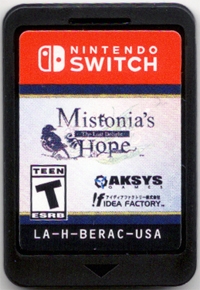 Mistonia's Hope: The Lost Delight Box Art