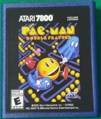 Pac-Man Double Feature (blue box) Box Art