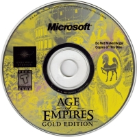 Age of Empires: Gold Edition (1298 Part No. X04-03870) Box Art