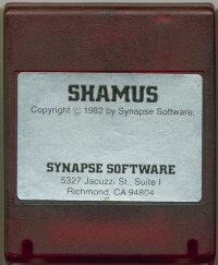 Shamus (Synapse / cartridge) Box Art