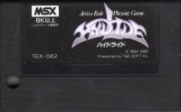 Hydlide (cartridge) Box Art