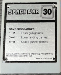 Space War Box Art