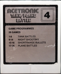 Tank/Plane Battle (black box) Box Art