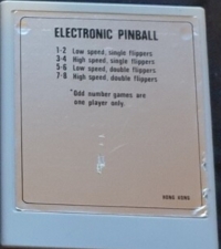 Electronic Pinball Box Art