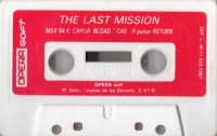 Last Mission, The (white cassette) Box Art